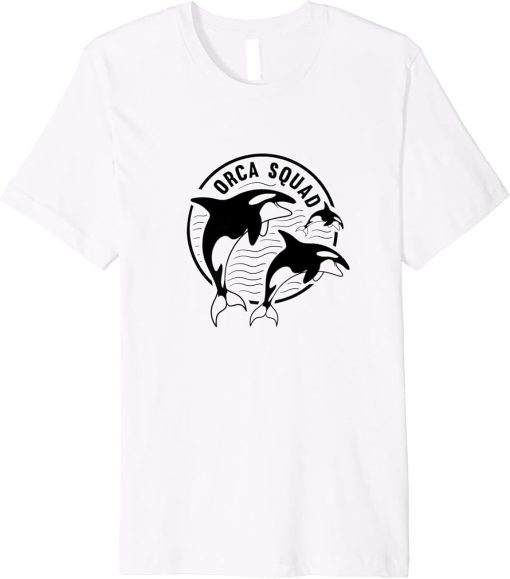 Funny Orca Squad Whale Sea Animal Nature Premium T-Shirt