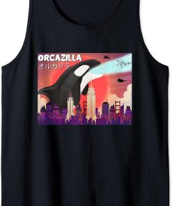 Funny Orcazilla Killer Whale for Orca Lovers Tank Top