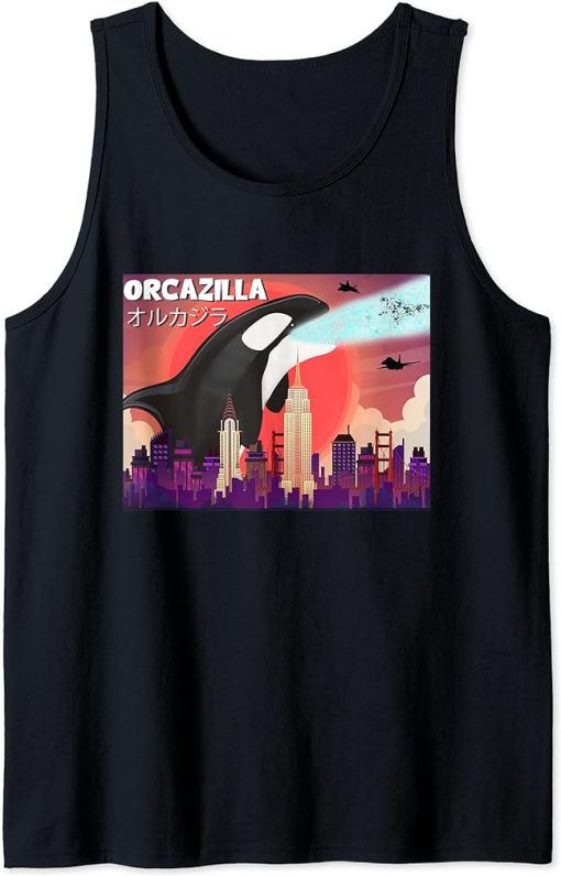 Funny Orcazilla Killer Whale for Orca Lovers Tank Top