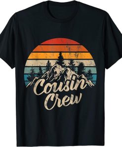 Cousin Crew Camping Outdoor Sunset Summer Camp T-Shirt