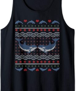 Ugly Christmas Killer whale Orca Tank Top